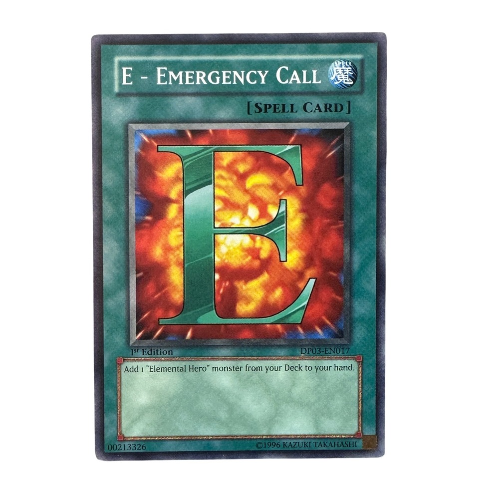 Yu-Gi-Oh!‎ Trading Card Game Green E - Emergency Call 1st Ed DP03-EN017